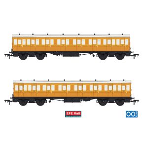 EFE Rail E86033 OO Gauge 54ft Non Corridor Composite Coach Lined Teak No.511