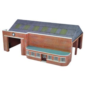 EFE E99660 OO Gauge Art Deco Style Bus Garage & Bus