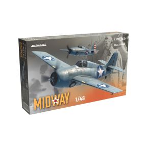 Eduard 11166 Midway Dual Combo Grumman F4F Wildcat F4F-3 And F4F-4 Plastic Kit