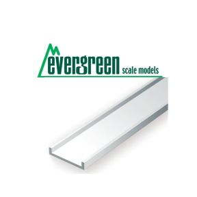 Evergreen Plastic Channel - Various sizes to choose