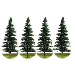K&M Trees F700 175mm Tall Green Fir Trees Pack Of 4
