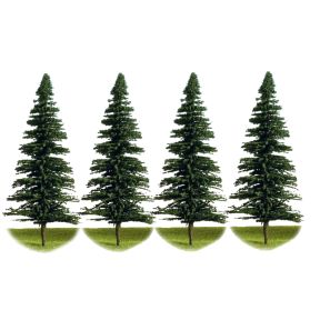 K&M Trees F700 175mm Tall Green Fir Trees Pack Of 4