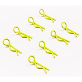Fastrax FAST212FY Body Clips Flourescent Yellow Small