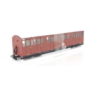 Peco GR-400U-SH OO-9 L&B Composite Coach Indian Red Unlettered
