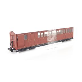 Peco GR-420U-SH OO-9 L&B Brake Coach Indian Red Unlettered