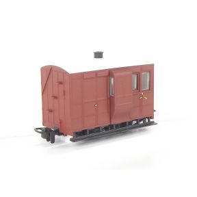 Peco GR-530UR-SH OO-9 Glyn Valley Tramway 4 Wheel Coach Plain Red