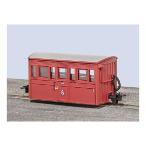 Peco GR-558B OO-9 Ffestiniog Bug Box Coach No.4 Red (As Preserved 1970/80s)