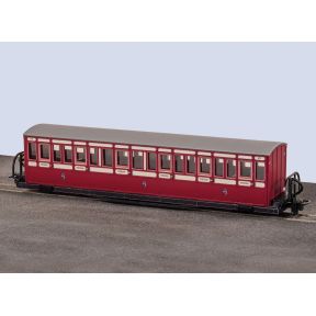Peco GR-602A OO-9 Ffestiniog Railway Bowsider Short Coach Red And Cream No.17