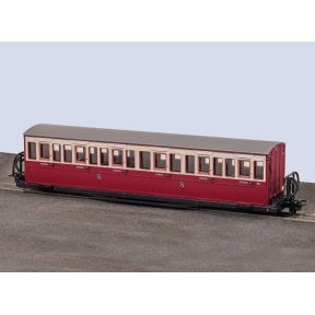 Peco GR-602B OO-9 Ffestiniog Railway Bowsider Short Coach Red And Cream No.18