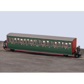Peco GR-603B OO-9 Ffestiniog Railway Bowsider Short Coach Colonel Stephens Livery No.18
