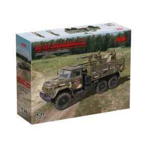 ICM 35017 ZiL-131 With DShKMd Crew Plastic Kit