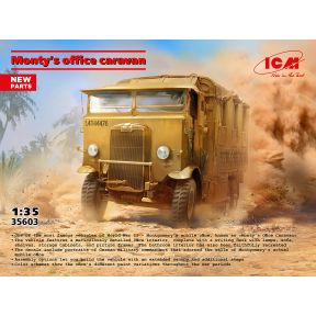 ICM 35603 Monty's Mobile Office Caravan Plastic Kit