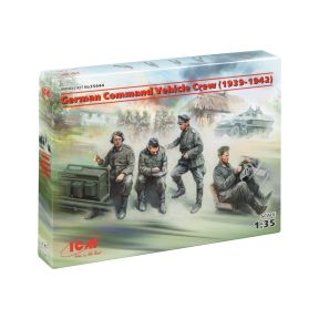 ICM 35644 World War 2 German Command Vehicle Crew Plastic Kit