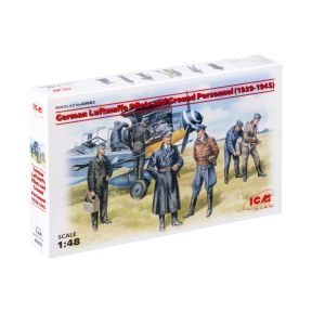 ICM 48082 World War 2 German Luftwaffe Pilots & Ground Crew