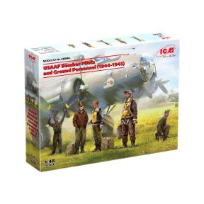 ICM 48088 World War 2 USAAF Bomber Pilots and Ground Crew
