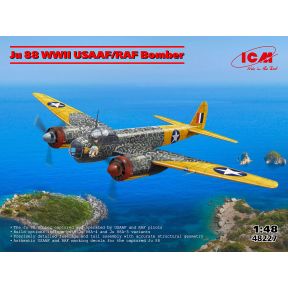 ICM 48227 Junkers JU88 WWII USAAF/RAF Bomber Plastic Kit