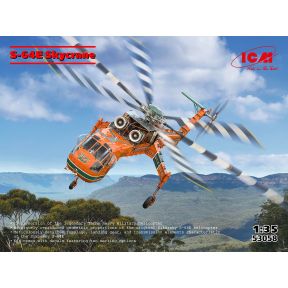 ICM 53058 Sikorsky S-64E Skycrane Helicopter Plastic Kit