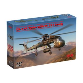 ICM 72002 Sikorsky CH-54A Tarhe Helicopter With M-121 Bomb Plastic Kit