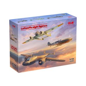 ICM 72209 Set of 3 Luftwaffe Night Fighters Plastic Kits