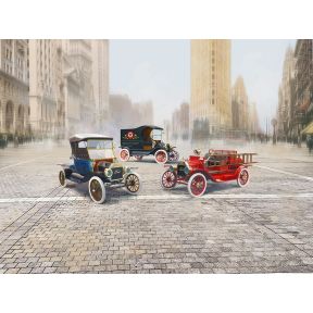 ICM DS2402 The Various Tin Lizzie Ford Model T Variants (Set of 3) Plastic Kit