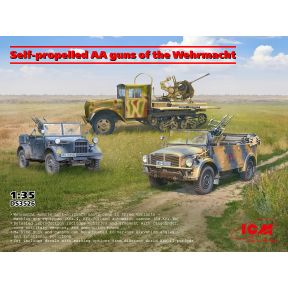 ICM DS3526 Set Of 3 Self-Propelled AA Guns Of The Wehrmacht Plastic Kit