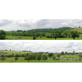 ID Backscene ID203A 15 Inch Backscene Village Set A