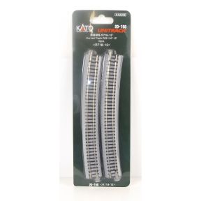 Kato K20-150 N Gauge Unitrack (R718-15) Curved Track 15 Degree (Pack Of 4)