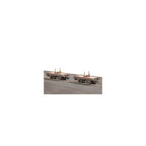 Peco KNR-39 N Gauge Single Bolster Wagons Kit