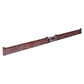 Scale Model Scenery KX002 OO Gauge Old Industrial Red Brick Wall Laser Cut Kit