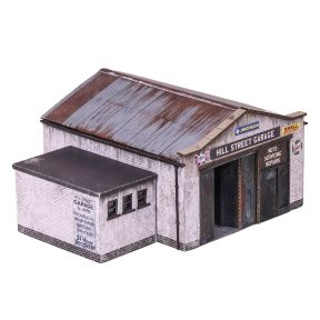 Scale Model Scenery KX112 OO Gauge Backstreet Garage Laser Cut Kit