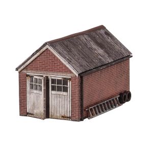 Scale Model Scenery KX117 OO Gauge 1960s Domestic Garage Laser Cut Kit