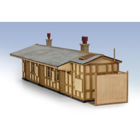 Peco LK-205 OO Gauge GW Wooden Station Building Laser Cut Wood Kit