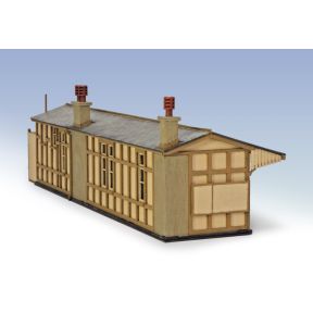 Peco LK-205 OO Gauge GW Wooden Station Building Laser Cut Wood Kit