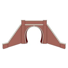 Peco LK12171 TT Gauge Single Track Brick Tunnel Portal With Wing Walls