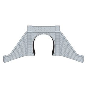 Peco LK12172 TT Gauge Single Track Stone Tunnel Portal With Wing Walls