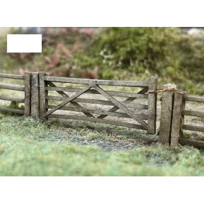Scale Model Scenery LX001 OO Gauge Five Bar Gates Pack of 3 Laser Cut Kit