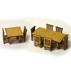 Scale Model Scenery LX070 OO Gauge Tables & Chairs Laser Cut Kit
