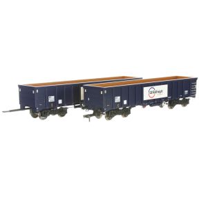 Dapol 4F-025-022 OO Gauge MJA Bogie Box Wagon GBRf 502059 And 502060