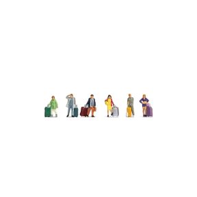 Noch N45223 TT Gauge Pack Of 6 Passengers With Modern Luggage