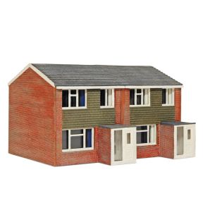 Peco NB314 N Gauge 1960s House Semi-Detatched HouseComplete Laser Cut Kit