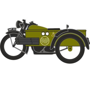 Oxford Diecast NBSA004 N Gauge Motorcycle With Sidecar Post Office Telephones