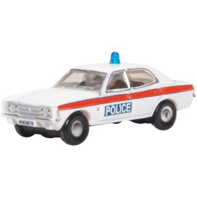 Oxford Diecast NCOR3004 N Gauge Ford Cortina Mk.III Devon & Cornwall Police