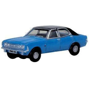 Oxford Diecast NCOR3005 N Gauge Ford Cortina MkIII Electric Monza Blue