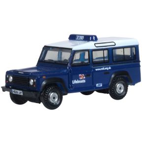 Oxford Diecast NDEF014 N Gauge Land Rover Defender Station Wagon RNLI