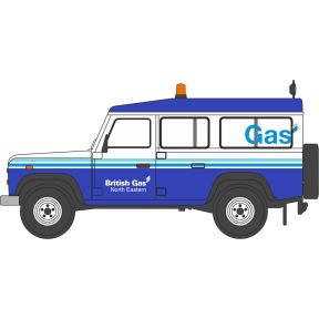 Oxford Diecast NDEF019 N Gauge Land Rover Defender LWB British Gas