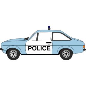 Oxford Diecast NESC004 N Gauge Ford Escort Mk2 Cambridgeshire Police