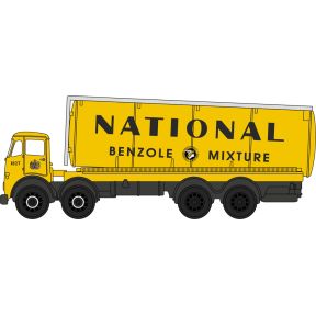 Oxford Diecast NFG015 N Gauge Foden FG Cylindrical Tanker National Benzole