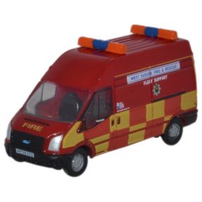 Oxford Diecast NFT020 N Gauge Ford Transit Mk1 LWB West Sussex Fire & Rescue