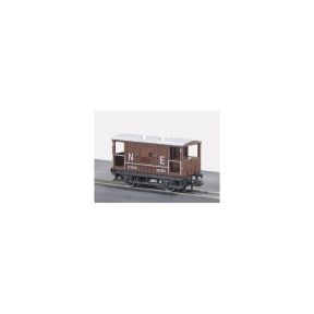 Peco NR-48M N Gauge 20 Ton Brake Van NE Bauxite