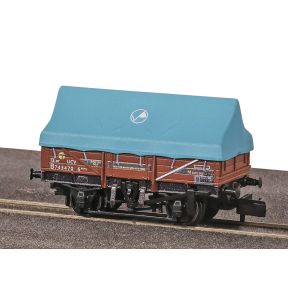 Peco NR-1201B N Gauge China Clay UCV Wagon With Hood BR Bauxite B743470